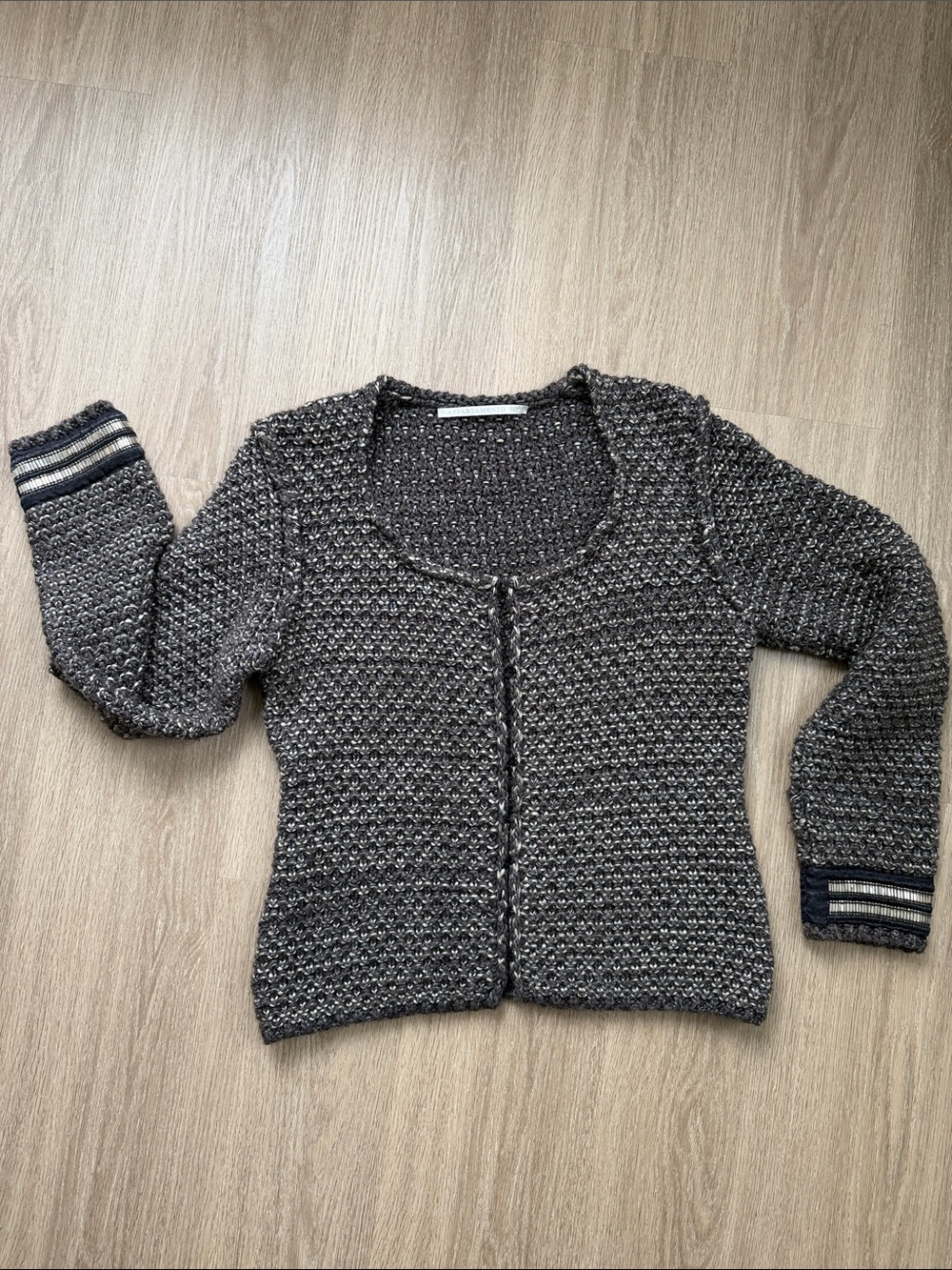 Appartamento 50 Italy Merino Mohair Knit Cardigan M As Is Repair